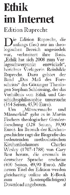 Göttinger Tageblatt vom 18.10.2008